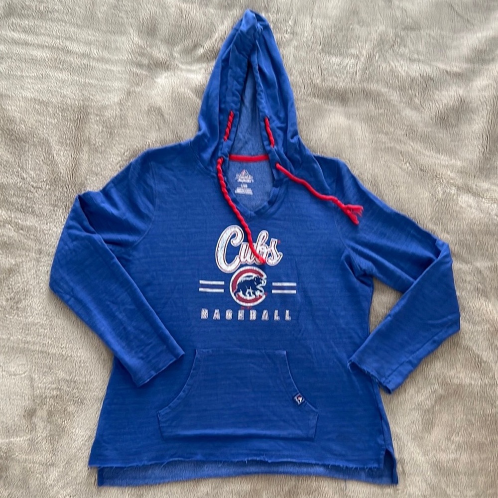 Vintage-Look Cubs Baseball Sweatshirt-L